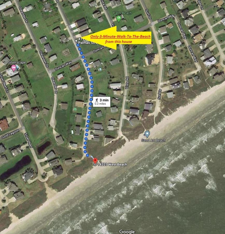 Private Beach -- Away From The Crowds - Ocean Views -Short Drive To Moody Gardens, Schlitter Bahn, Pleasure Pier Galveston Dış mekan fotoğraf